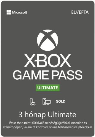 Xbox Game Pass Ultimate 3 hónapos előfizetés (Beváltó kód)