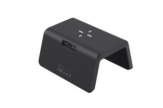 Havit W320 Asztali Digitális Óra + Vezeték Nélküli Töltő - Fekete