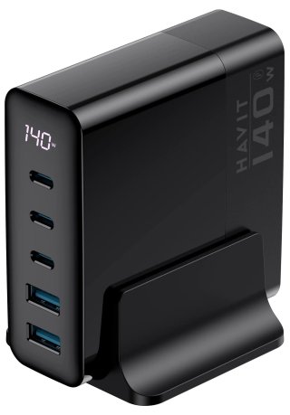 Havit UCLE004 Mobile series GaN 140W - Utazó töltő EU - Fekete