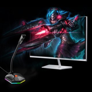 Meetion MC13 vezetékes RGB Gamer Mikrofon