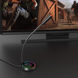Meetion MC14 vezetékes RGB Gamer Mikrofon