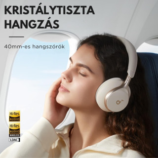 Anker Soundcore Space One Vezeték Nélküli Fejhallgató - Fehér