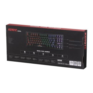 MARVO KG901C Mechanikus Gamer TKL Billentyűzet - Angol kiosztás