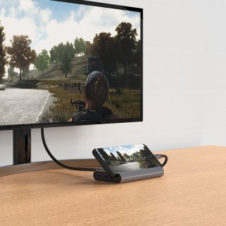 Havit HB4001 USB-Type C Hub telefontartóval