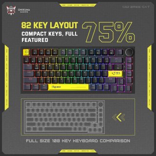 Onikuma G52 Mechanikus Gamer Billentyűzet