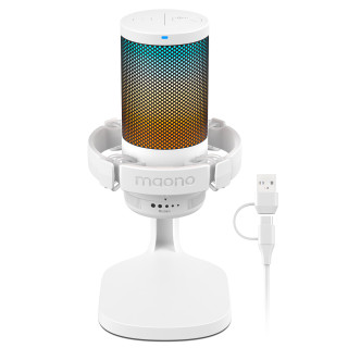 MAONO DGM20 USB Streamer/Gamer Mikrofon RGB - Fehér