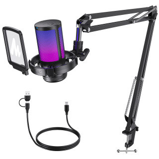 MAONO DGM20S USB Streamer/Gamer Mikrofon Kit RGB