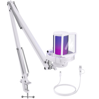 MAONO DGM20S USB Streamer/Gamer Mikrofon Kit RGB - Fehér