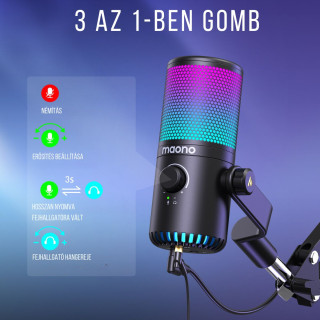 MAONO DM30 RGB USB Streamer/Gamer Mikrofon