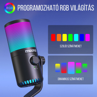 MAONO DM30 RGB USB Streamer/Gamer Mikrofon