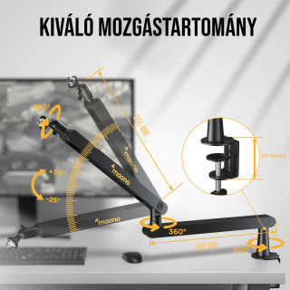 MAONO Professzionális Mikrofon Tartó Állvány/Kar BA92