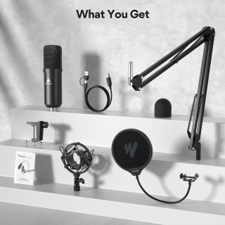 MAONO A04E USB Streamer/Podcast Mikrofon Kit