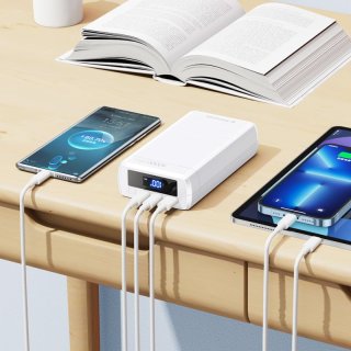 Remax Dinba Series gyorstöltő Powerbank 40000mAh - Fehér