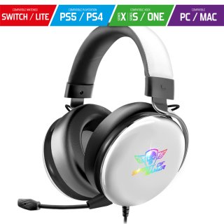 Spirit of Gamer XPERT-H700 7.1 Gamer Fejhallgató - fehér