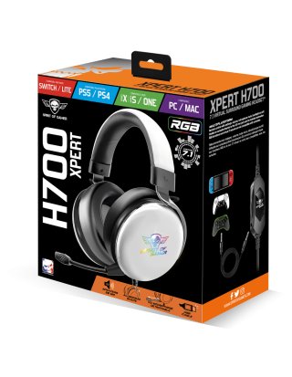 Spirit of Gamer XPERT-H700 7.1 Gamer Fejhallgató - fehér