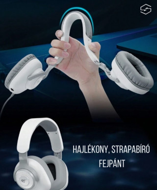 Havit H2230U 7.1 Gamer fejhallgató Szürke-Fehér