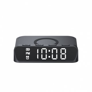 Havit W3031 Mobile series - Asztali digitális óra + Vezeték nélküli töltő