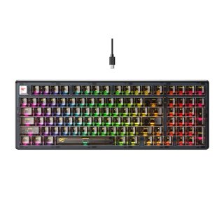 Havit KB875L - Mechanikus RGB Gamer Billentyűzet - Angol Kiosztás