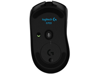 Logitech G703 LIGHTSPEED Mouse - Fekete - 2.4GHZ - EER2 - Vezeték nélküli - Gamer egér