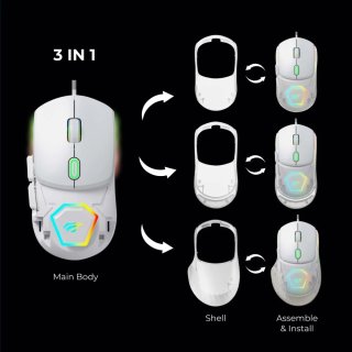 Havit MS965 3 in 1 RGB Gamer Egér