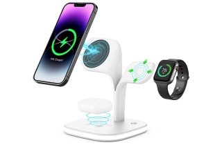 Boost 5 az 1-ben Vezeték nélküli MagSafe töltőállomás - fehér + fekete