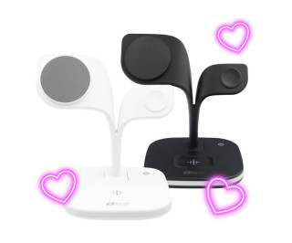 Boost 5 az 1-ben Vezeték nélküli MagSafe töltőállomás - fehér + fekete