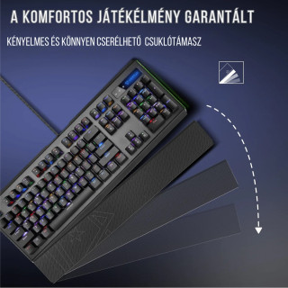 Vertux Toucan Mechanikus Gamer Billentyűzet - ANGOL KIOSZTÁS