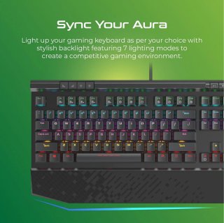 Vertux TUNGSTEN Gamer Billentyűzet - ANGOL KIOSZTÁS