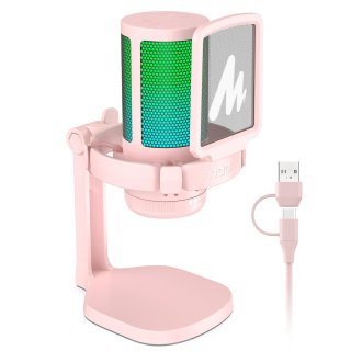 MAONO DGM20 USB Streamer/Gamer Mikrofon RGB - Pink