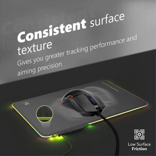 Vertux FLUXPAD RGB Gamer Egérpad - M