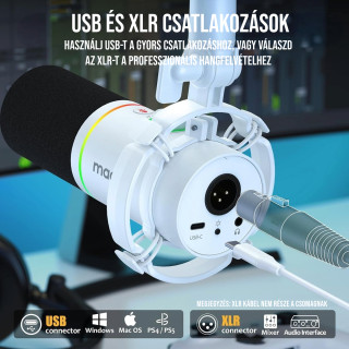 MAONO PD200X USB Dynamic Streamer/Podcast Mikrofon RGB