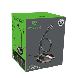 Vertux CONDOR USB-C Streamer/Gamer Mikrofon - Fekete
