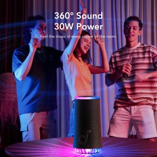 Anker Soundcore Glow Hordozható Bluetooth Hangszóró - Fekete