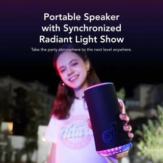 Anker Soundcore Glow Hordozható Bluetooth Hangszóró - Fekete