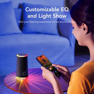Anker Soundcore Glow Hordozható Bluetooth Hangszóró - Fekete