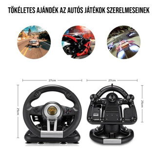 PXN-V3 PRO - Gamer Kormány Szett(PC / PS3 / PS4 / Xbox One / Switch)