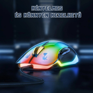 Onikuma CW925 RGB Átlátszó Gamer Egér