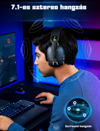 Onikuma B2 Vezeték Nélküli Bluetooth Gamer Fejhallgató