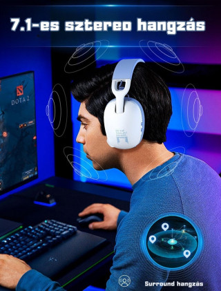 Onikuma B2 Vezeték Nélküli Bluetooth Gamer Fejhallgató