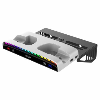 iPega PG-P5S011 Multifunkciós Playstation 5 Slim RGB Fali Tartó Állvány PS5