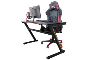 BANDIT Obsidian Gamer Asztal - Fekete + BANDIT PURE RGB Gamer Egérpad - XL