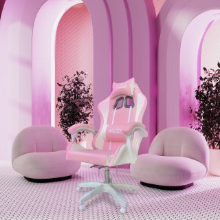 BANDIT Lollipop Gamerszék - Fehér-Pink