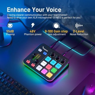 MAONO G1 Neo Streamer/Gamer Audio Mixer