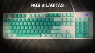 Acer OKW212 Mechanikus Gamer Billentyűzet - Zöld - Angol kiosztás!