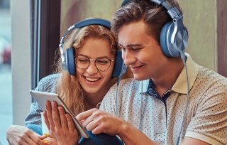 OneOdio Fusion A70 Vezeték Nélküli Bluetooth Headset - Világoskék