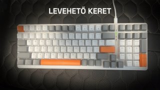 Acer OKW214 Mechanikus Gamer Billentyűzet - Szürke-Fehér - Angol kiosztás!