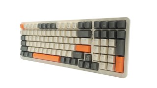 Acer OKW214 Mechanikus Gamer Billentyűzet - Bézs-Narancs-Fekete - Angol kiosztás!