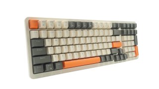 Acer OKW214 Mechanikus Gamer Billentyűzet - Bézs-Narancs-Fekete - Angol kiosztás!