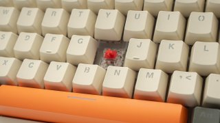 Acer OKW214 Mechanikus Gamer Billentyűzet - Bézs-Narancs-Fekete - Angol kiosztás!