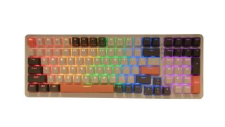 Acer OKW214 Mechanikus Gamer Billentyűzet - Bézs-Narancs-Fekete - Angol kiosztás!